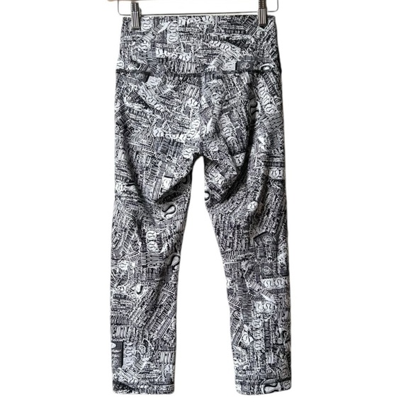 Lululemon Wunder Train High -Rise Crop 21” Tear It Up Alpine White Size6 EUC - Picture 9 of 15